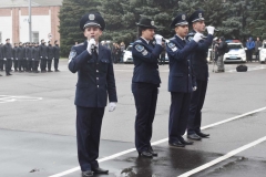 Патріотичні пісні у виконані учасників художньої самодіяльності навчального закладу.