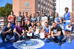 Т.в.о. ректора полковник поліції Олег Золотоноша – першість міста з боксу.