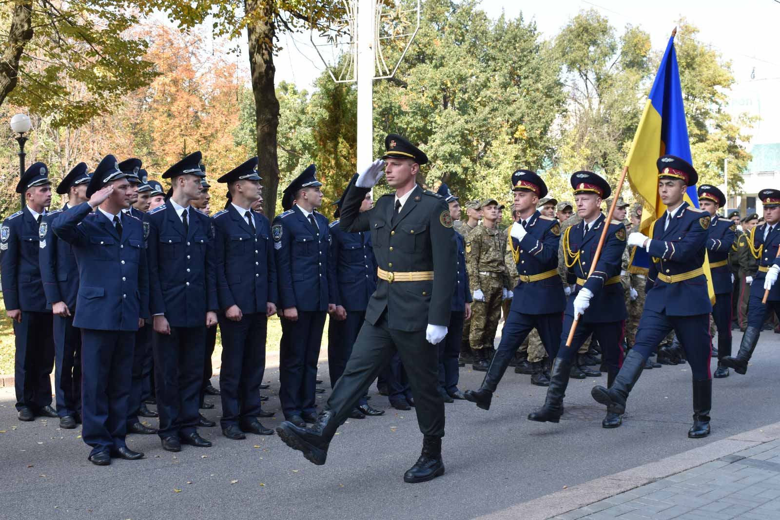 Курсанти ДДУВС взяли участь в урочистостях з нагоди осіннього призову до Збройних Сил України