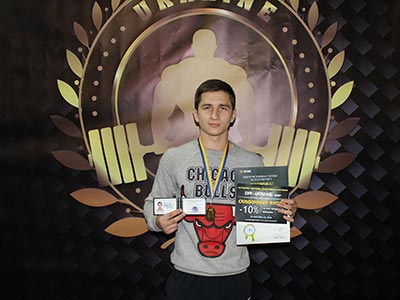 Курсант ДДУВС став чемпіоном на всеукраїнських змаганнях з пауерліфтингу